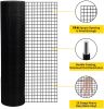 36 inch√ó50 ft Black Vinyl Coated Hardware Cloth, 19 Gauge 1/4 inch Black PVC Hardware Cloth, Black Welded Wire Fence Supports Poultry-Netting Cage-Ho