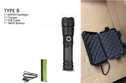 XHP70.2 Powerful Usb Led Flashlight (Option: P50 set A-UK)