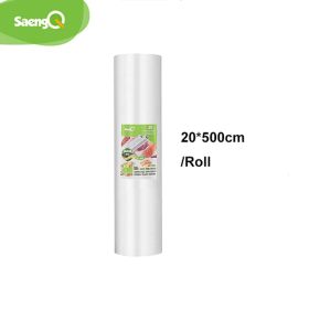 saengQ vacuum bags for food Vacuum Sealer Food Fresh Long Keeping 12+15+20+25+30cm*500cm Rolls/Lot bags for vacuum packer (size: 20*500cm)