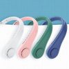 Mini hanging handheld leafless hanging neck fan portable silent outdoor usb charging super long life portable cooling lazy small fan