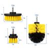 3Pcs/Set Drill Brush Power Scrubber Cleaning Brush for Car Carpet Wall Tile Tub Cleaner Combo