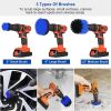 3Pcs/Set Drill Brush Power Scrubber Cleaning Brush for Car Carpet Wall Tile Tub Cleaner Combo