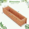 Garden Lawn Fir Wood Planter Box with Drainage Holes