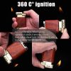 Pipe Lighter Soft Flame Refillable Gas Wooden Case Fire Starter Cigarette Candle Lighter For Men Women Gift