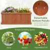 Garden Lawn Fir Wood Planter Box with Drainage Holes