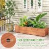 Garden Lawn Fir Wood Planter Box with Drainage Holes